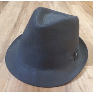 Mens Stetson All American Fedora Hat Black Size Small Medium